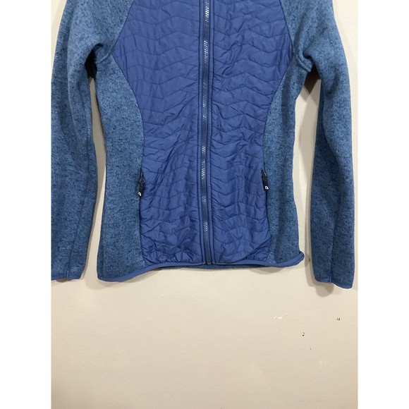 Dover Saddlery Womens Quilted Fleece Full ZIp Jacket XS Blue Equestrian Horse - Picture 2 of 6